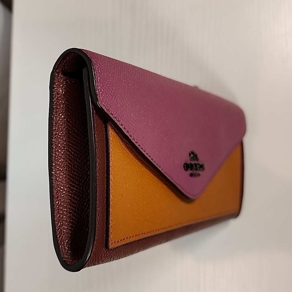 Coach Soft Wallet In Colorblock #12122 - Picture 5 of 10